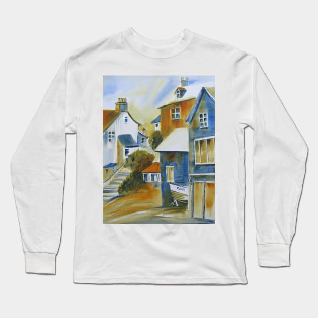 Memories of Robin Hood's Bay Long Sleeve T-Shirt by bevmorgan